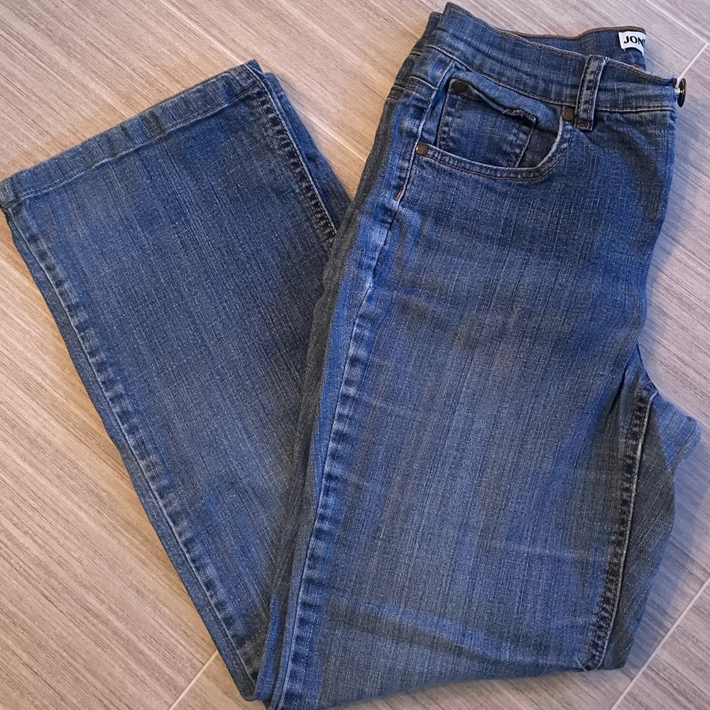 Jones New York Blue Straight Leg Jeans